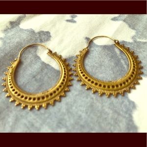 Beautiful handmade hoop earrings